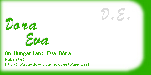 dora eva business card